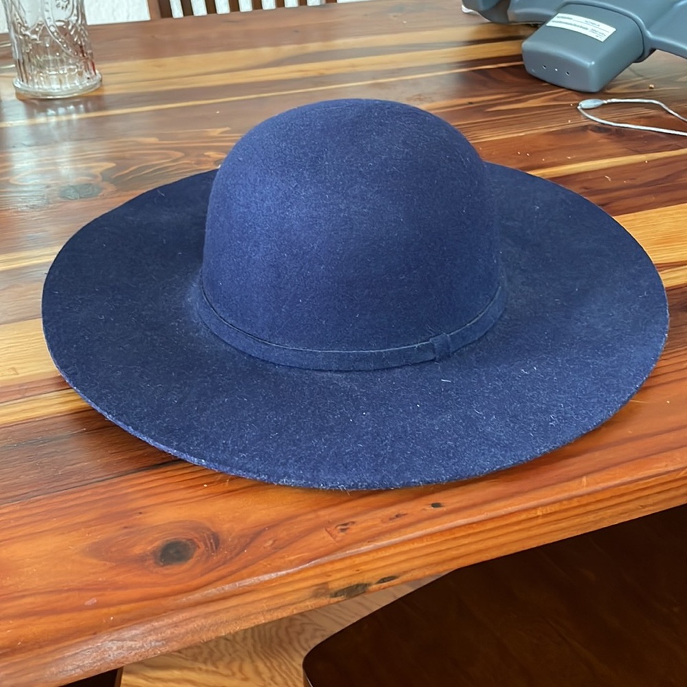 Blue wool hat